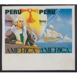 Upaep 1992 Perú 2 Variedad variety Sin dentar Colon Columbus Upaep 1992 Perú 2 Variedad variety Sin dentar Colon Columbus