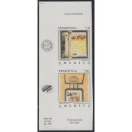 Upaep 1992 Venezuela 1601/02 Sin dentar Imperforated MNH