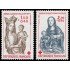 France Francia 2295/96 1983 Esculturas y madera policromada Sorteo a favor de la Cruz Roja MNH