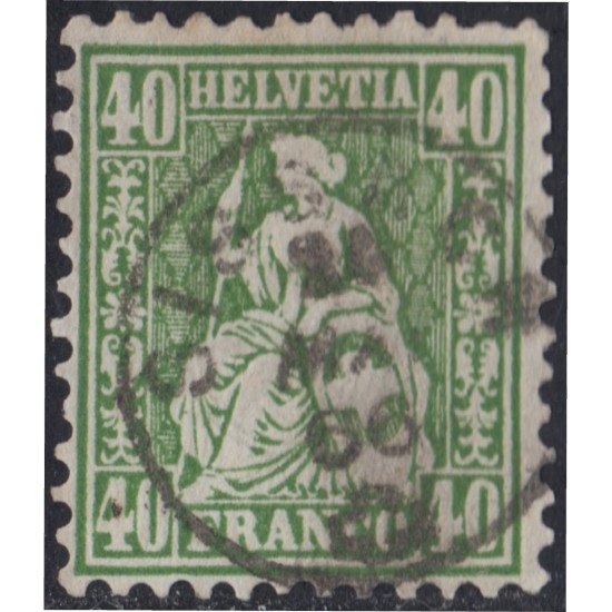 Suiza Switzerland 39 Lettre Suisse Geneve 40 Franco pour la France 1864 Verde matasellado Suiza Switzerland 39 Lettre Suisse Geneve 40 Franco pour la France 1864 Verde matasellado