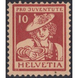 Suiza Switzerland 153 1916 10 Céntimos Sin goma Pro Juventud Suiza Switzerland 153 1916 10 Céntimos Sin goma Pro Juventud