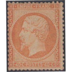 France Francia 23 1862 Napoleón 40 céntimos naranja MH France Francia 23 1862 Napoleón 40 céntimos naranja MH