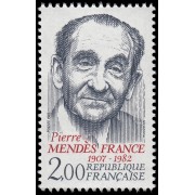 France Francia 2298 1983 Homenaje a Pierre Mendès MNH France Francia 2298 1983 Homenaje a Pierre Mendès MNH