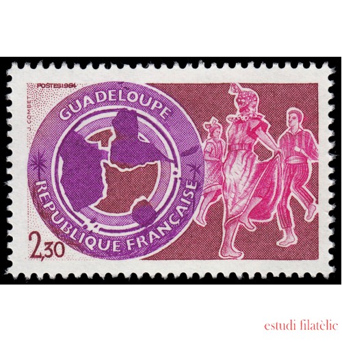 France Francia 2302 1984 Región Guadalupe MNH