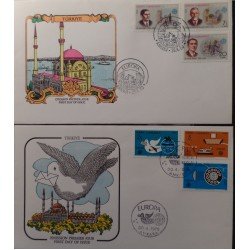 Coleccion Collection Tema Europa SPD Sobres Primer Día 1965 1966 Coleccion Collection Tema Europa SPD Sobres Primer Día 1965 1966