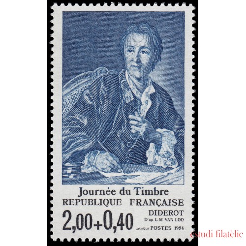 France Francia 2304 1984 Día del sello MNH