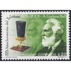 Uruguay 1952 2001 125º Aniversario de la invención del teléfono MNH Uruguay 1952 2001 125º Aniversario de la invención del teléfono MNH