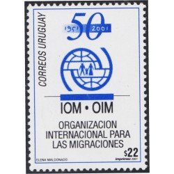 Uruguay 1956 2001 50 Años de la Organización Internacional para la migración MNH Uruguay 1956 2001 50 Años de la Organización Internacional para la migración MNH