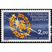France Francia 2306 1984 2ª Elecciones al Parlamento Europeo MNH France Francia 2306 1984 2ª Elecciones al Parlamento Europeo MNH