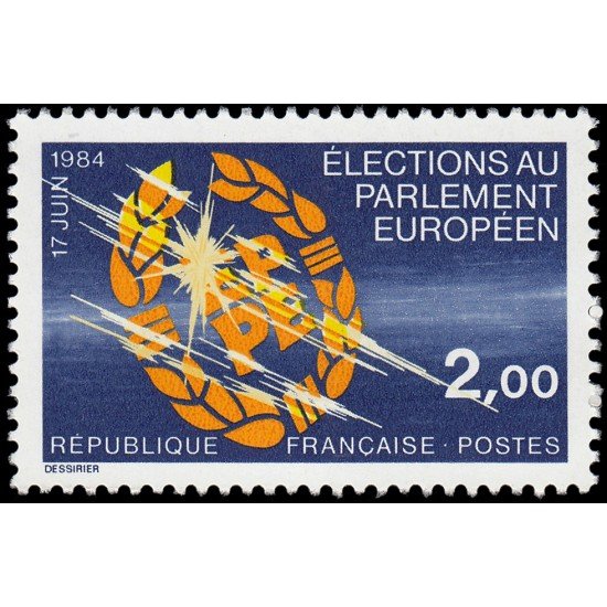 France Francia 2306 1984 2ª Elecciones al Parlamento Europeo MNH France Francia 2306 1984 2ª Elecciones al Parlamento Europeo MNH