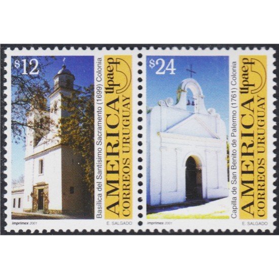 Uruguay 1977/78 2001 América Upaep Edificios MNH Uruguay 1977/78 2001 América Upaep Edificios MNH