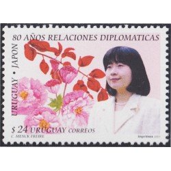 Uruguay 1979 2001 80 Años e Relaciones Diplomáticas con Japón MNH Uruguay 1979 2001 80 Años e Relaciones Diplomáticas con Japón MNH