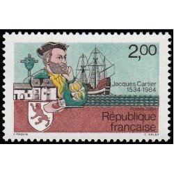 France Francia 2307 1984 Jacques Cartier 450 aniv. de su primer viaje a Canadá MNH France Francia 2307 1984 Jacques Cartier 450 aniv. de su primer viaje a Canadá MNH