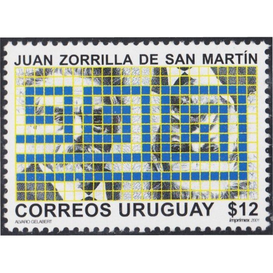 Uruguay 1991 2001 Homenaje a Juan Zorrilla de San Martín Poeta y Escritor MNH Uruguay 1991 2001 Homenaje a Juan Zorrilla de San Martín Poeta y Escritor MNH