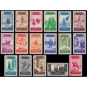 Cabo Juby 85/101 1937 Sellos de Marruecos Protectorado Español Alzamiento Nacional MH