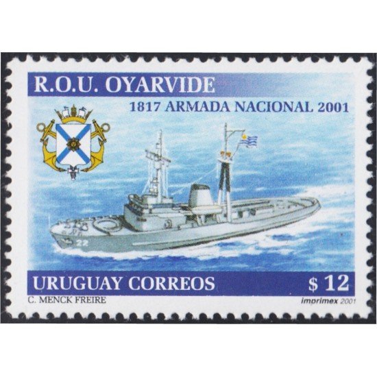 Uruguay 2003A 2001 Fuerzas navales Barco Ship MNH Uruguay 2003A 2001 Fuerzas navales Barco Ship MNH