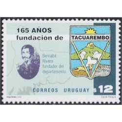 Uruguay 2020 2002 165º Aniversario de la fundación de Tacuarembo MNH Uruguay 2020 2002 165º Aniversario de la fundación de Tacuarembo MNH