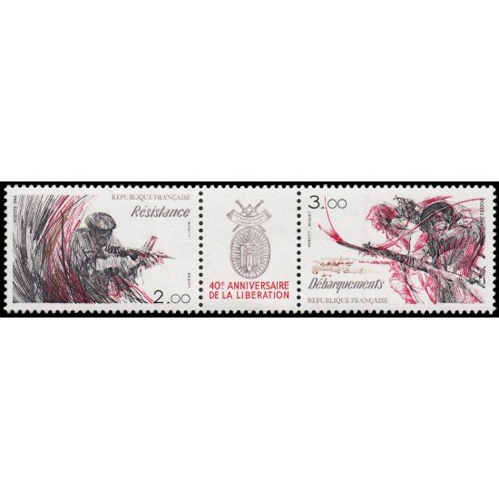 France Francia T2313A 1984 40 aniv. de la Liberación MNH France Francia T2313A 1984 40 aniv. de la Liberación MNH