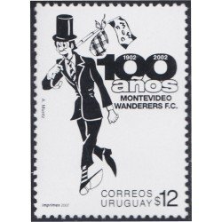 Uruguay 2033 2002 Fútbol 100 años de de Montevideo Wanderers MNH Uruguay 2033 2002 Fútbol 100 años de de Montevideo Wanderers MNH