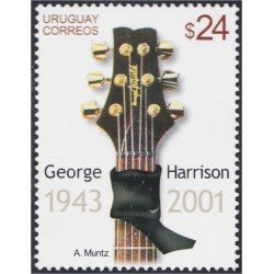 Uruguay 2056 2002 George Harrison Guitarra MNH Uruguay 2056 2002 George Harrison Guitarra MNH