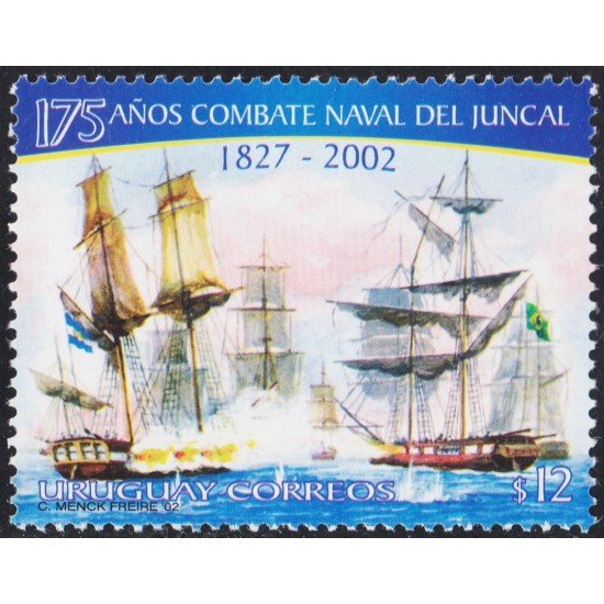 Uruguay 2063 2002 175 Años combate naval del Juncal Barcos Boats MNH