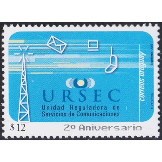 Uruguay 2074 2003 URSEC Unidad reguladora de servicios de comunicaciones MNH Uruguay 2074 2003 URSEC Unidad reguladora de servicios de comunicaciones MNH