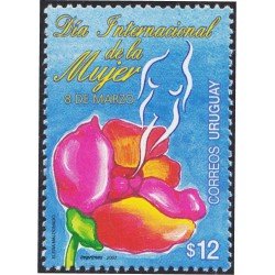 Uruguay 2075 2003 Día Internacional de la mujer Flor Flower MNH Uruguay 2075 2003 Día Internacional de la mujer Flor Flower MNH
