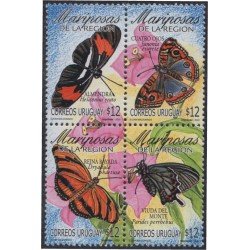 Uruguay 2077/80 2003 Mariposas Butterflies MNH Uruguay 2077/80 2003 Mariposas Butterflies MNH