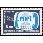France Francia 2317 1984 40 aniv. del Centro nacional del Estudio de las Comunicaciones MNH France Francia 2317 1984 40 aniv. del Centro nacional del Estudio de las Comunicaciones MNH