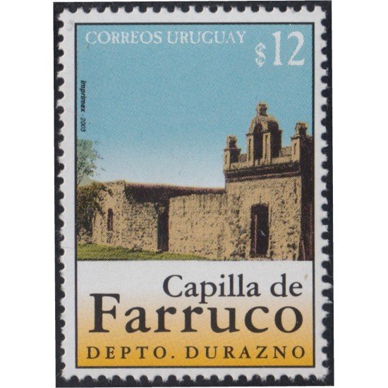 Uruguay 2090 2003 Capilla de Farruco MNH