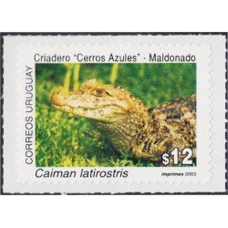 Uruguay 2092 2003 Criaderos Cerros azules Caimán Autoadhesivo Uruguay 2092 2003 Criaderos Cerros azules Caimán Autoadhesivo