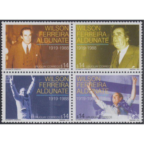Uruguay 2097/00 2003 Wilson Ferreira Aldunate MNH Uruguay 2097/00 2003 Wilson Ferreira Aldunate MNH