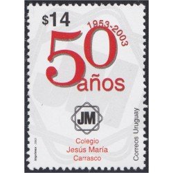 Uruguay 2105 2003 50 Años Colegio Jesús María Carrasco MNH Uruguay 2105 2003 50 Años Colegio Jesús María Carrasco MNH