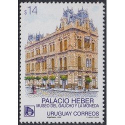 Uruguay 2107 2003 Palacio Heber Museo Gaucho y la Moneda MNH Uruguay 2107 2003 Palacio Heber Museo Gaucho y la Moneda MNH