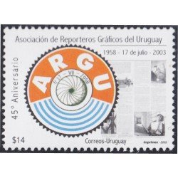 Uruguay 2115 2003 45º Aniversario de Asociación de Reporteros Gráficos MNH Uruguay 2115 2003 45º Aniversario de Asociación de Reporteros Gráficos MNH