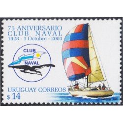 Uruguay 2117 2003 75º Aniversario del Club Naval MNH Uruguay 2117 2003 75º Aniversario del Club Naval MNH