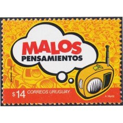 Uruguay 2118 2003 Malos pensamientos Radio MNH Uruguay 2118 2003 Malos pensamientos Radio MNH