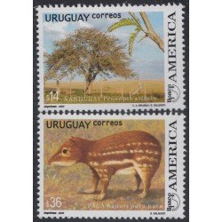 Uruguay 2124/25 2003 América Upaep Fauna y Flora MNH Uruguay 2124/25 2003 América Upaep Fauna y Flora MNH
