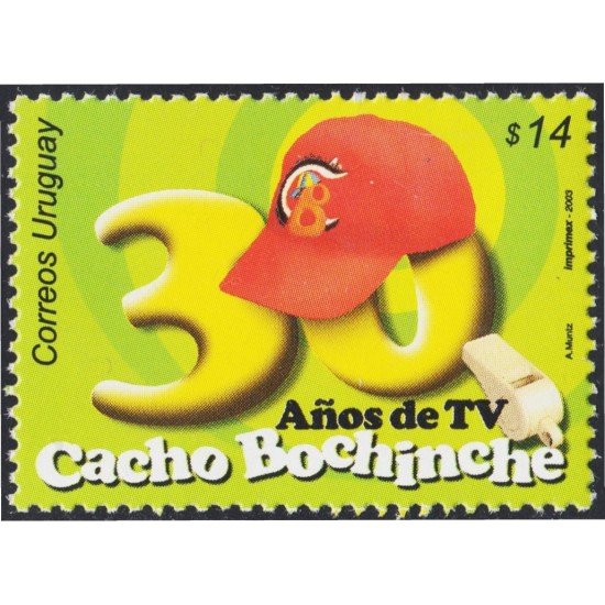 Uruguay 2127 2003 30 Años de Televisión MNH Uruguay 2127 2003 30 Años de Televisión MNH