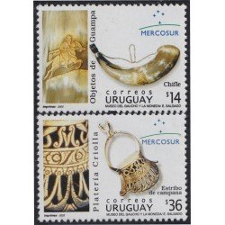 Uruguay 2139/40 2003 Mercosur Objetos Típicos MNH Uruguay 2139/40 2003 Mercosur Objetos Típicos MNH