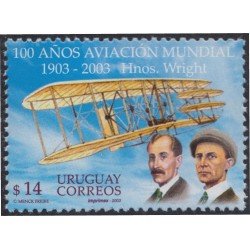 Uruguay 2141 2003 Centenario del 1er vuelo en aeroplano de los Hermanos Wright MNH Uruguay 2141 2003 Centenario del 1er vuelo en aeroplano de los Hermanos Wright MNH