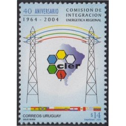 Uruguay 2160 2004 40º Aniversario de la Comisión de Integración Energética MNH Uruguay 2160 2004 40º Aniversario de la Comisión de Integración Energética MNH