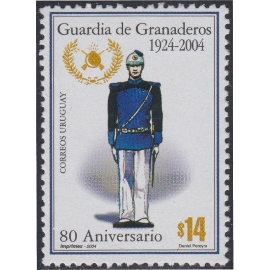 Uruguay 2162 2004 80º Aniversario de la Guardia de Granaderos Soldado MNH Uruguay 2162 2004 80º Aniversario de la Guardia de Granaderos Soldado MNH