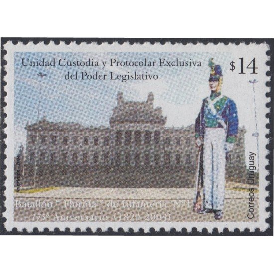 Uruguay 2164 2004 175º Aniversario del Batallón Florida Soldado MNH Uruguay 2164 2004 175º Aniversario del Batallón Florida Soldado MNH