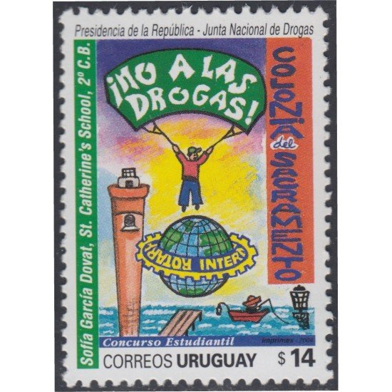 Uruguay 2172 2004 Lucha contra las drogas MNH Uruguay 2172 2004 Lucha contra las drogas MNH