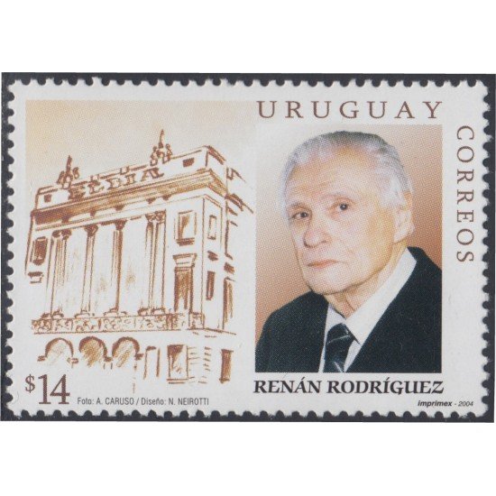 Uruguay 2173 2004 Personalidad Renan Rodriguez MNH Uruguay 2173 2004 Personalidad Renan Rodriguez MNH