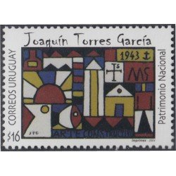 Uruguay 2181 2004 Patrimonio Nacional Joaquín Torres García MNH Uruguay 2181 2004 Patrimonio Nacional Joaquín Torres García MNH
