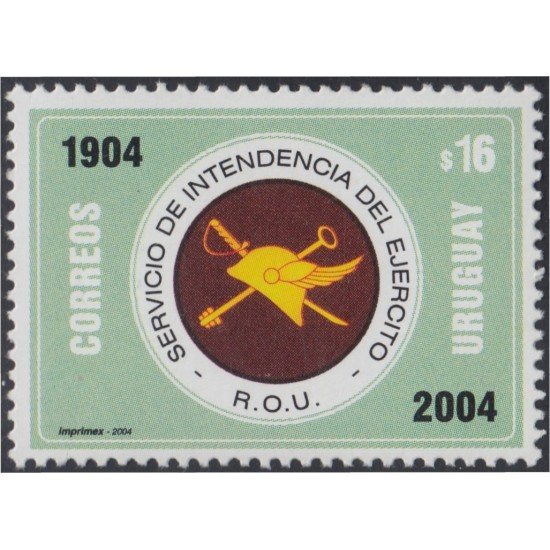 Uruguay 2183 2004 Centenario del servicio de Interdencia del Ejército MNH Uruguay 2183 2004 Centenario del servicio de Interdencia del Ejército MNH