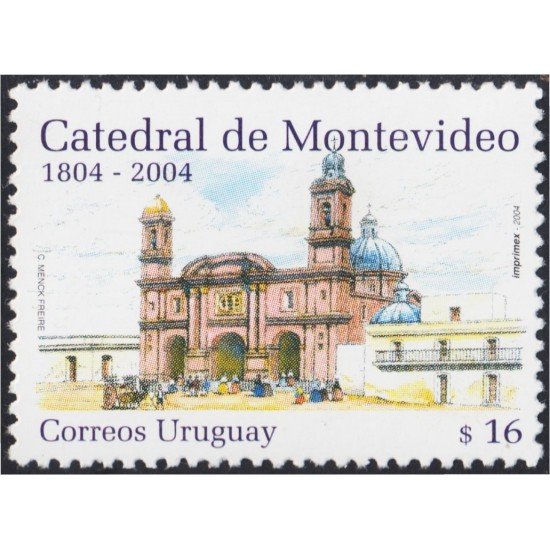 Uruguay 2188 2004 Catedral de Montevideo MNH