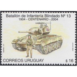 Uruguay 2193 2004 Centenario del Batallón de Infantería Blindado nº 13 MNH Uruguay 2193 2004 Centenario del Batallón de Infantería Blindado nº 13 MNH